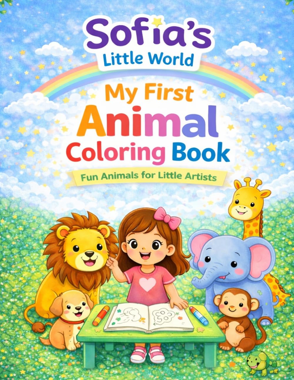 Sofia's Little World: My First Animal Coloring Book