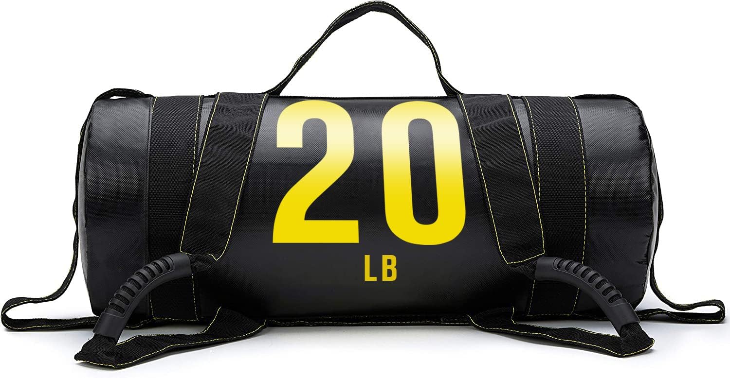 French Fitness WPSB20 Weighted Power Sand Bag - 20 lb (New) | Durable Vinyl Sandbag for HIIT, Strength & Conditioning
