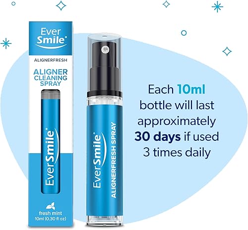Miniatura 7 de EverSmile AlignerFresh Spray de limpieza para alineadores y retenedores Invisalign y All Clear  Limpieza y blanqueamiento dental sobre la marcha,