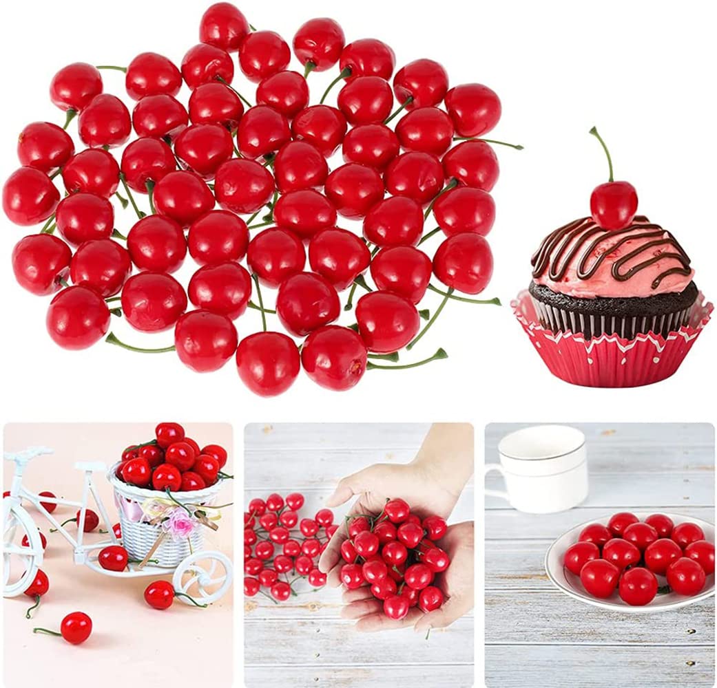 100 pièces fleur de baie artificielle Mini fruits givrés baies de houx