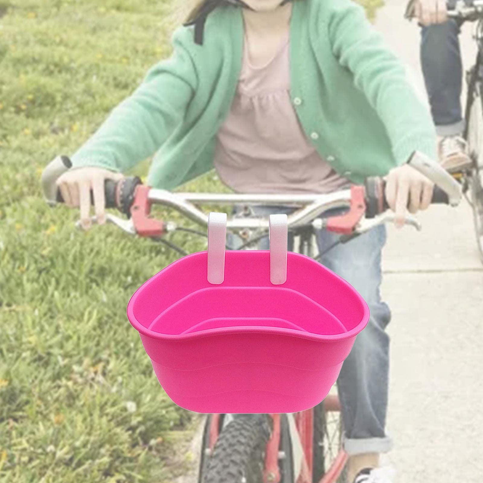 Cestino Portaoggetti Per Bici Bambini - Smontabile, In Plastica, Si Fissa Al Manubrio Con Cinghie, 25x15cm, Regalo Per Mountain Bike - 3