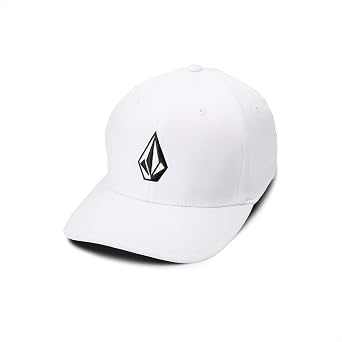 Volcom Mens Full Stone Flexfit Hat - 6-Panel Structured Stretch Twill Baseball Cap