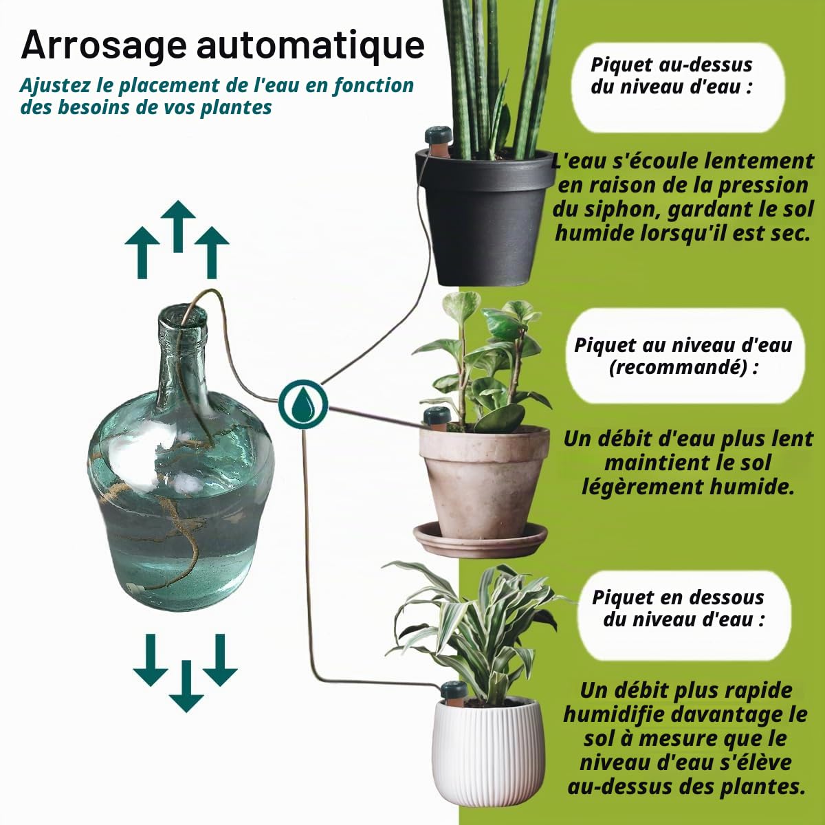 Blumat Classic Piques d'arrosage - Système d'arrosage automatique pour pots - Accessoire pour plantes et arroseur automatique (Lot de 25)