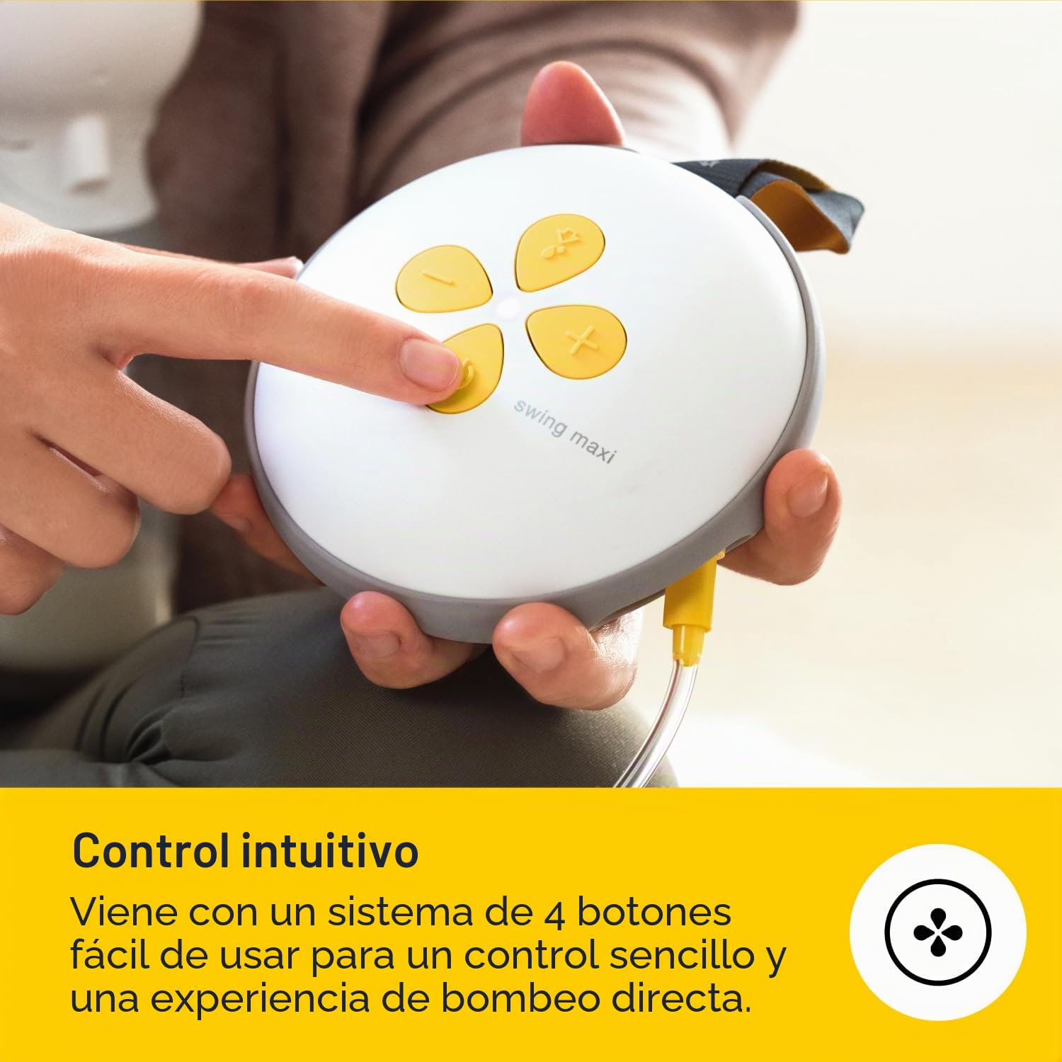 Medela Swing Maxi Extractor de leche manos libres | Fácil, intuitivo, ideal para desplazamientos Doble extractor de leche eléctrico manos libres