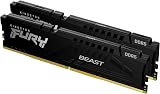Kingston FURY Beast Black DDR5 16GB (2x8GB) 6000MT/s CL30 DIMM Desktop Gaming Memory Kit of 2 AMD EXPO and Intel XMP - KF560C30BBEK2-16 - 1