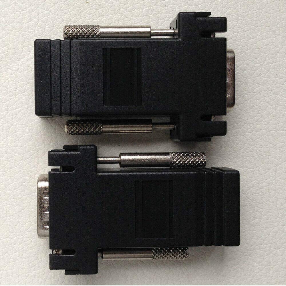 3NH® 2 Pcs Extender VGA Male to Network Adaptor Cat5e RJ45 Network Cable Adapter-image-0