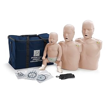 Prestan Collection of CPR Manikins Adult, Child, Infant, Medium Skin Tone