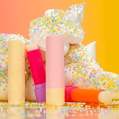 Miniatura 5 de eos Palitos de bálsamo labial de karité súper suaves, paquete variado de golosinas dulces, hidratante labial, 4 bálsamos labiales, malvavisco