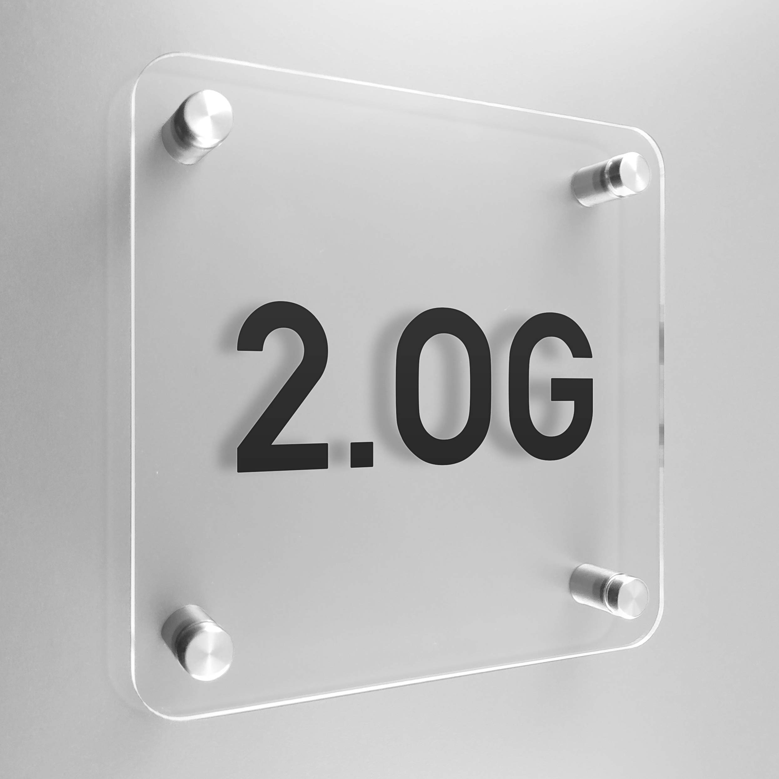 Türschild Aus Aluminium 160x40mm - Edelstahloptik, Eloxiert, Made In Germany