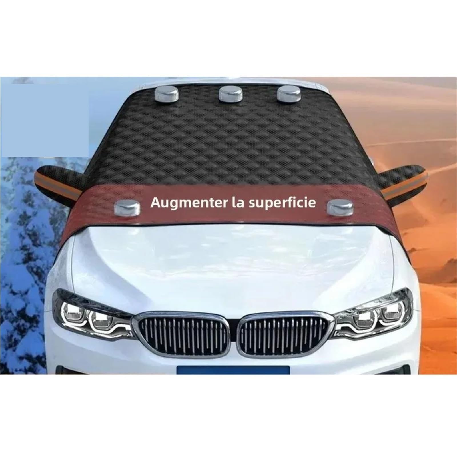 Copri Parabrezza Auto Inverno Parabrezza per Auto, paraneve, Parasole Invernale per Esterni, Parasole per Parabrezza Automatico antighiaccio