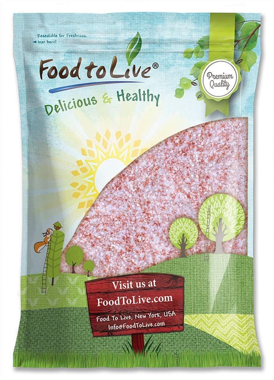 Food to Live Himalayan Pink Salt, 10 Pounds – Coarse Grain, No Additives, No Preservatives, Vegan, Kosher, Bulk. Packed with Minerals. Perfect