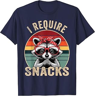 Toddler I Require Snacks Raccoon-Shirt Funny Trash Panda Kid T-Shirt
