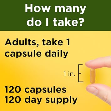 Nature Made Turmeric Curcumin 500 mg, Turmeric Curcumin Supplement for Antioxidant Support, Herbal Supplements, 120 Capsules, 120 Day Supply
