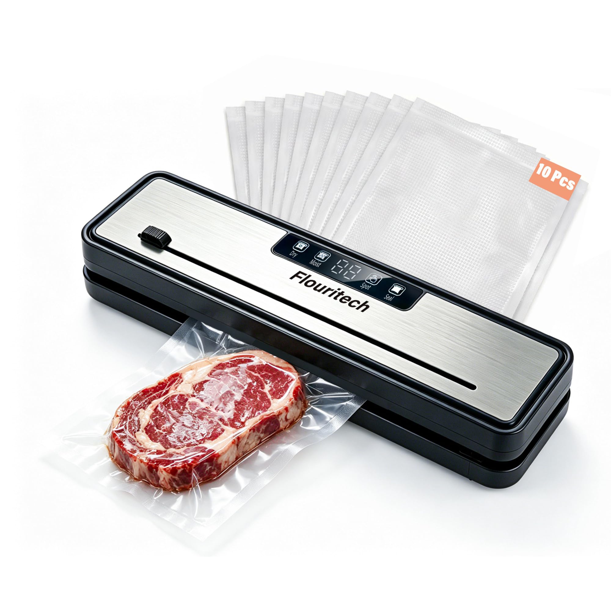 Compact Vacuum Sealer Machine, 75kPa food vacuum sealer machine