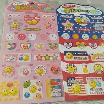 平成レトロ　シール　PILE 昭和レトロ　ニコちゃん　スマイル　セット 未使用 平成レトロ シール帳 シールブック スマイリー ニコ