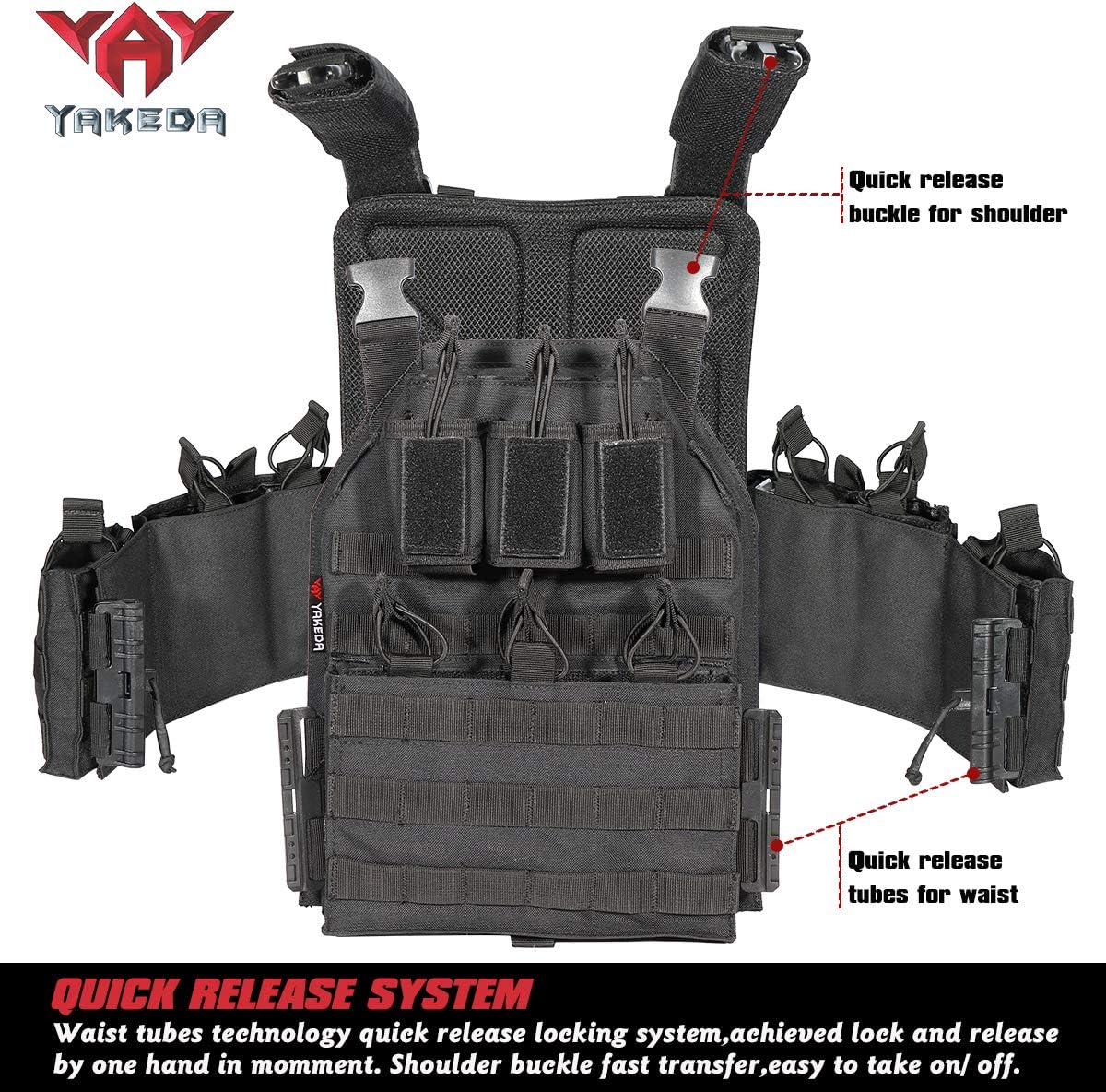 vAv YAKEDA Camo Tactical Outdoor Carrier Vest - Image 4