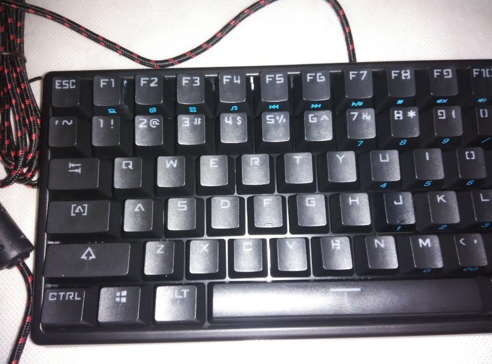 Portable mini black keycool 84 mechanical keyboard compact with kailh mx blue switch ABS keycap for gaming and multiple backlighting