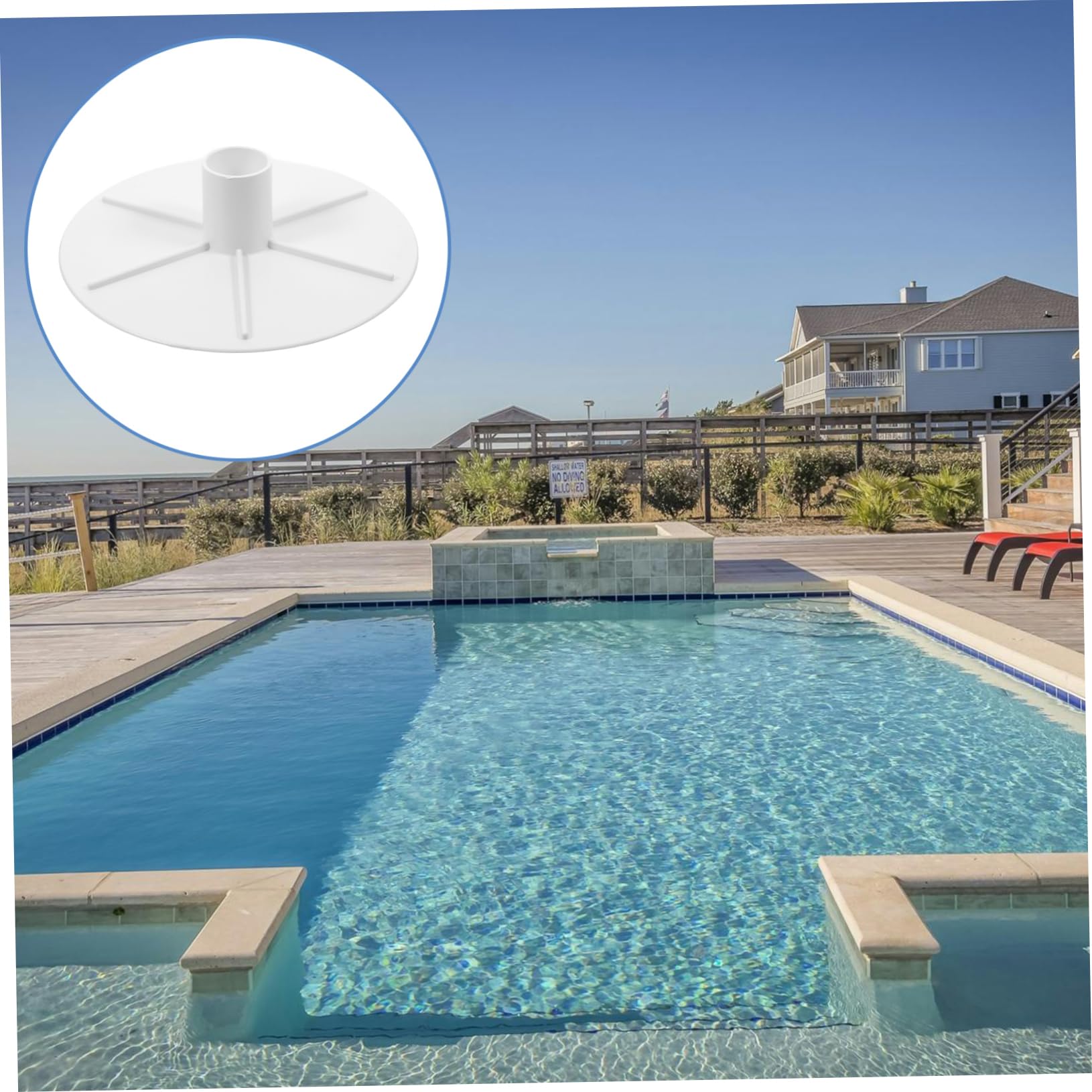 SUPVOX 3piezas Adaptador De Placa para Skimmer De Piscina Placa De Vacío para Skimmers De Accesorio De Instalación y Durabilidad para De