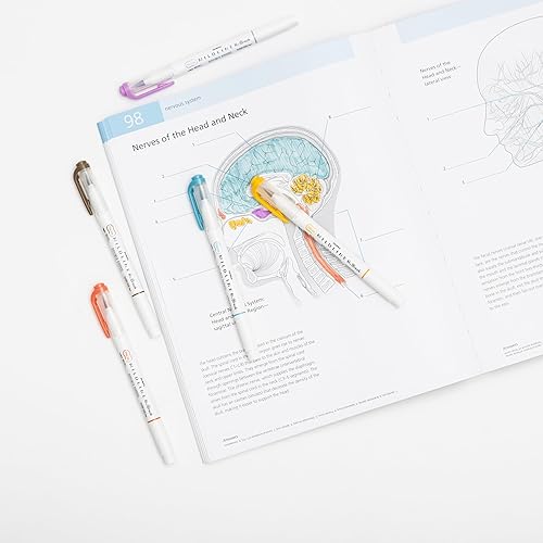 Miniatura 5 de Zebra Pen Mildliner - Juego de rotuladores de doble punta ancha y fina, paquete de 5, surtido cálido