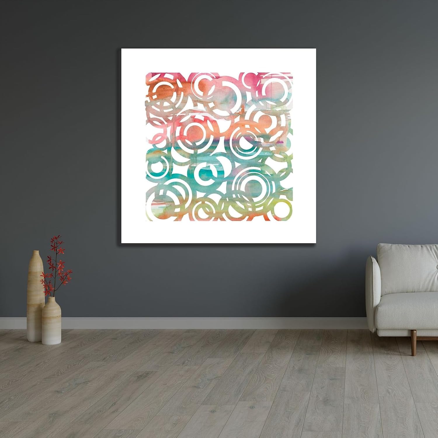 ArtDirect Whimsical III Unframed Art Print Giclee Poster by Robinson, Carol - Ready for Framing with Customization Sizes 8x8, 11x11, 16x16, 24x24, 36x36, and 48x48 Inches