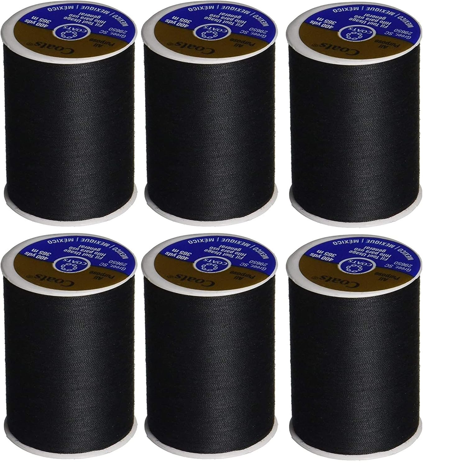 Bulk Buy Coats & Clark Dual Duty All Purpose Thread 400 Yards Black
