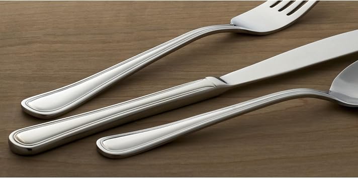 Oneida Tress Dinner Forks Silverware Set for 8, Flatware