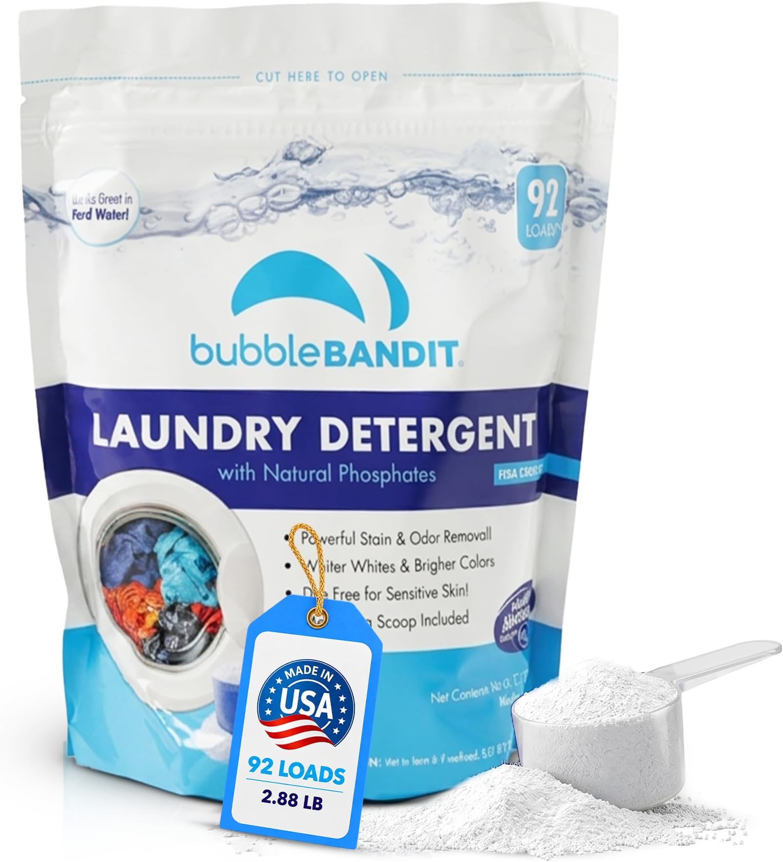 Laundry Detergent Powder with Phosphate, 46 Ounce, Pack of 1