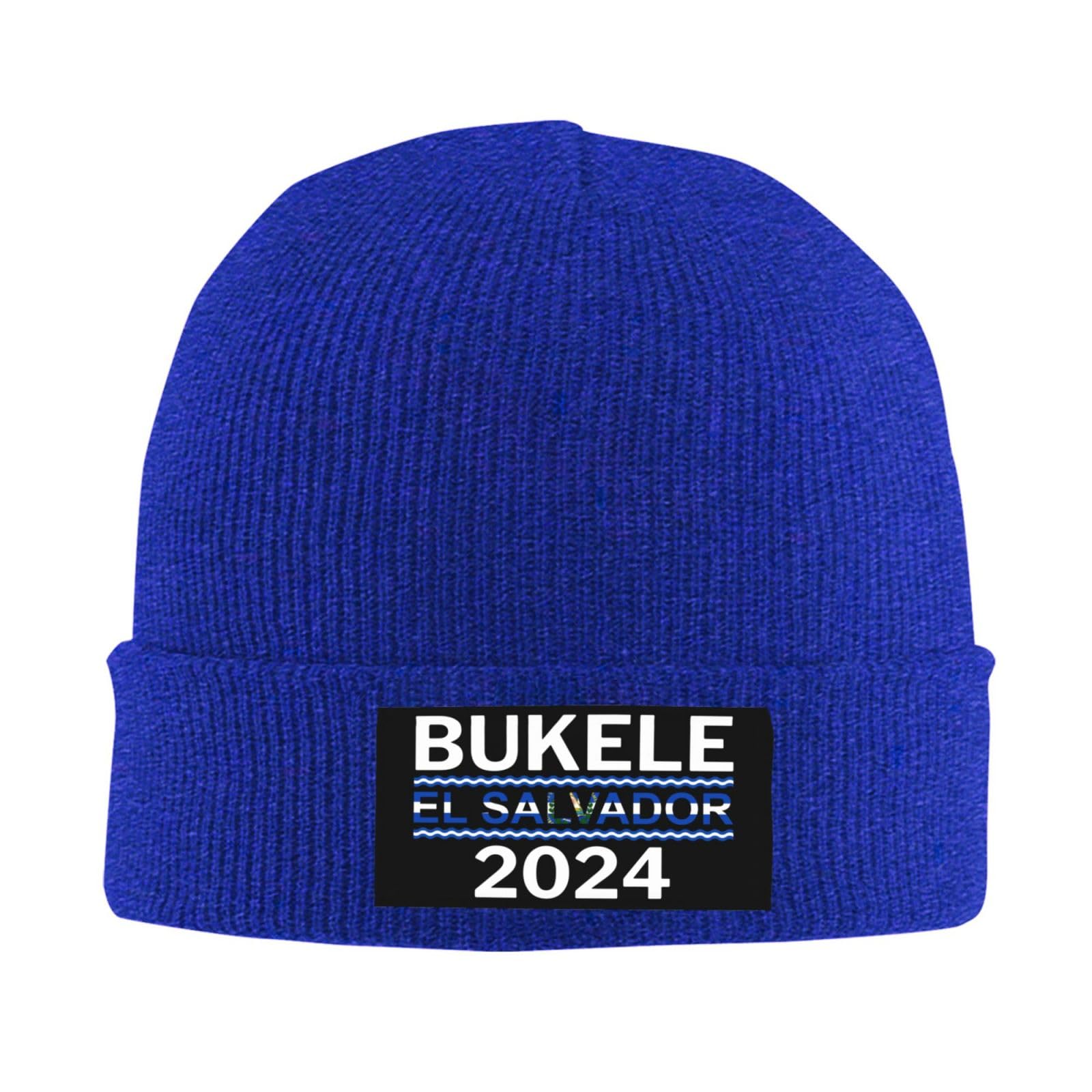 Nayib Bukele Presidente De El Salvador 2024 Knit Hat Beanie Winter Hat Men Women Warm Knitted Brimless Cap