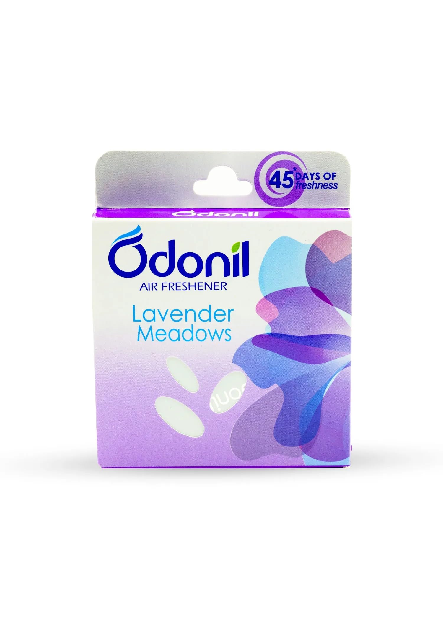 Odonil Bathroom Air Freshner Blocks (Lavender Meadow) - 72g | Instant & Long Lasting Fragrance | Lasts upto 30 days | Germ Protection
