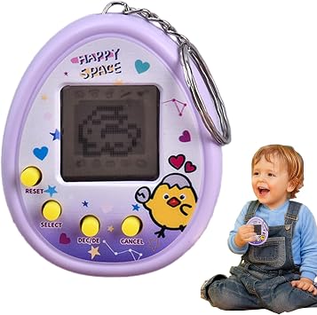 Virtual Pet Machine | 168 Pets In Retro Handheld Game | 90s Adults And Kids Toy With Chain | 9 Feeding Modes Virtual Electronic Digital Pets Game, Nostalgic Virtual Digital Pet 90s