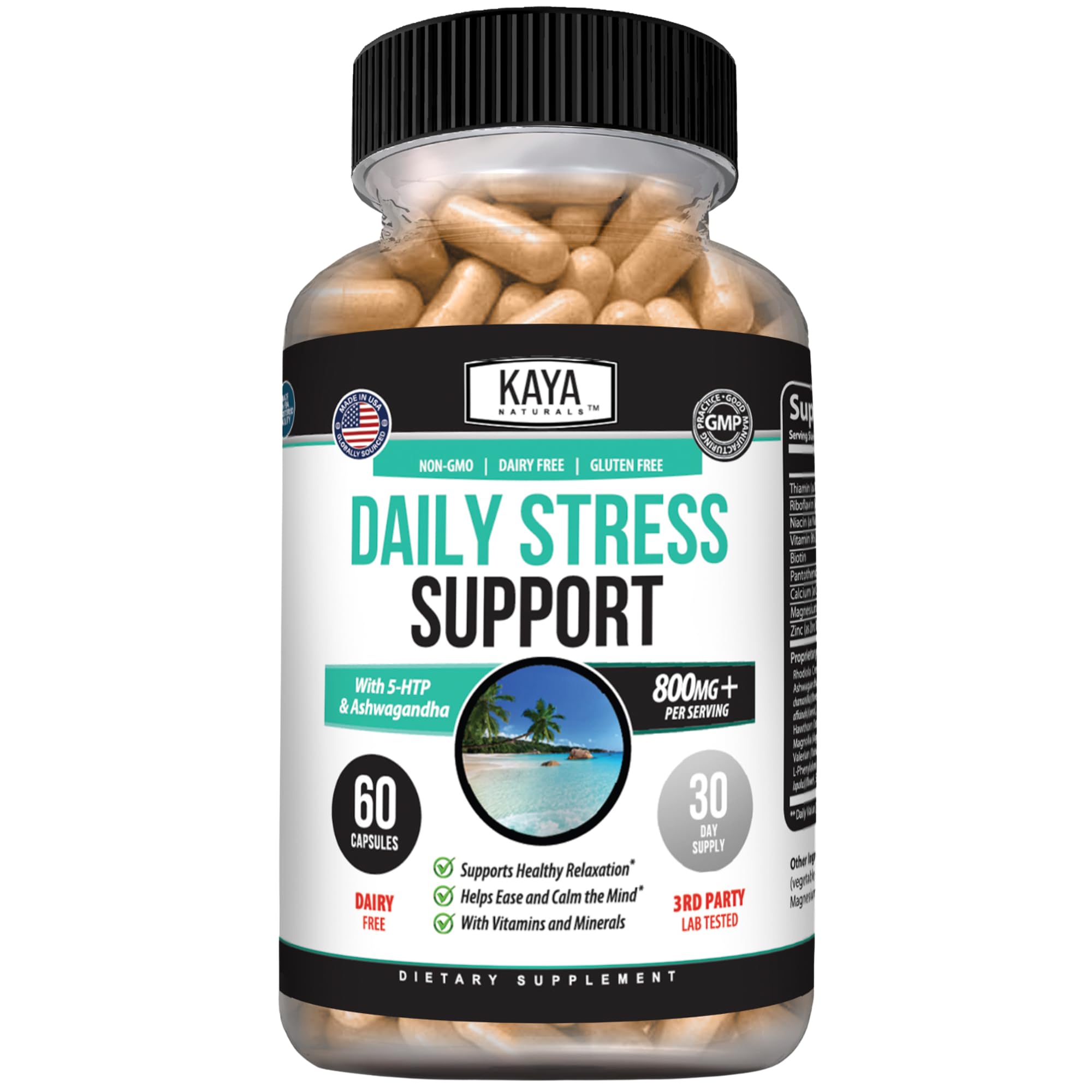 Amazon.com: Kaya Naturals - Natural Herbal Stress Support Vitamin