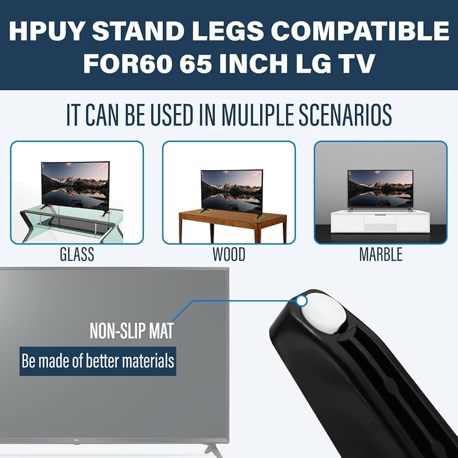 LG65型 Amazon.com: HPUY for LG TV Legs Replacement for LG 65 Inch