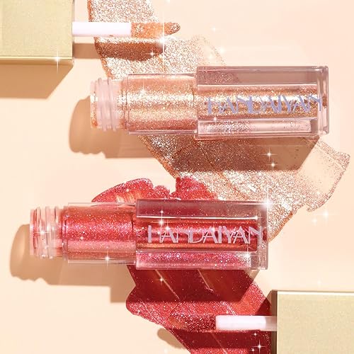 Miniatura 6 de Mysense Sombra de ojos con purpurina líquida, sombra de ojos líquida brillante, crea un aspecto de maquillaje multidimensional con purpurina, secado