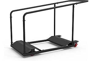 Lifetime Table Cart (80339) - All-Black, Collapsible, Lifetime Table Cart for Easy Transport and Storage