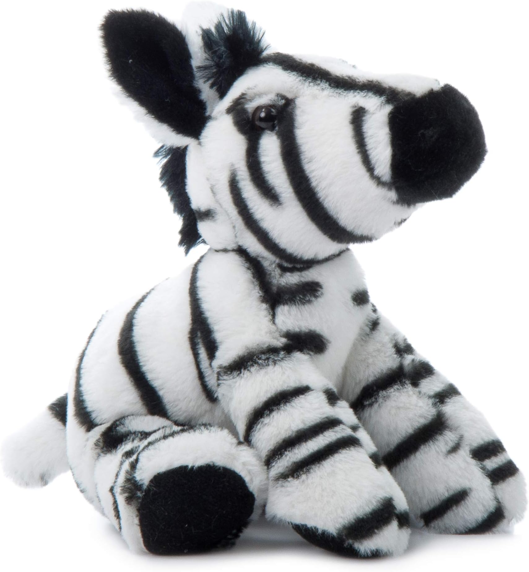 The Petting Zoo Zebra Stuffed Animal, Gifts for Kids, Wild Onez Zoo Animals, Zebra Plush Toy 8 inches