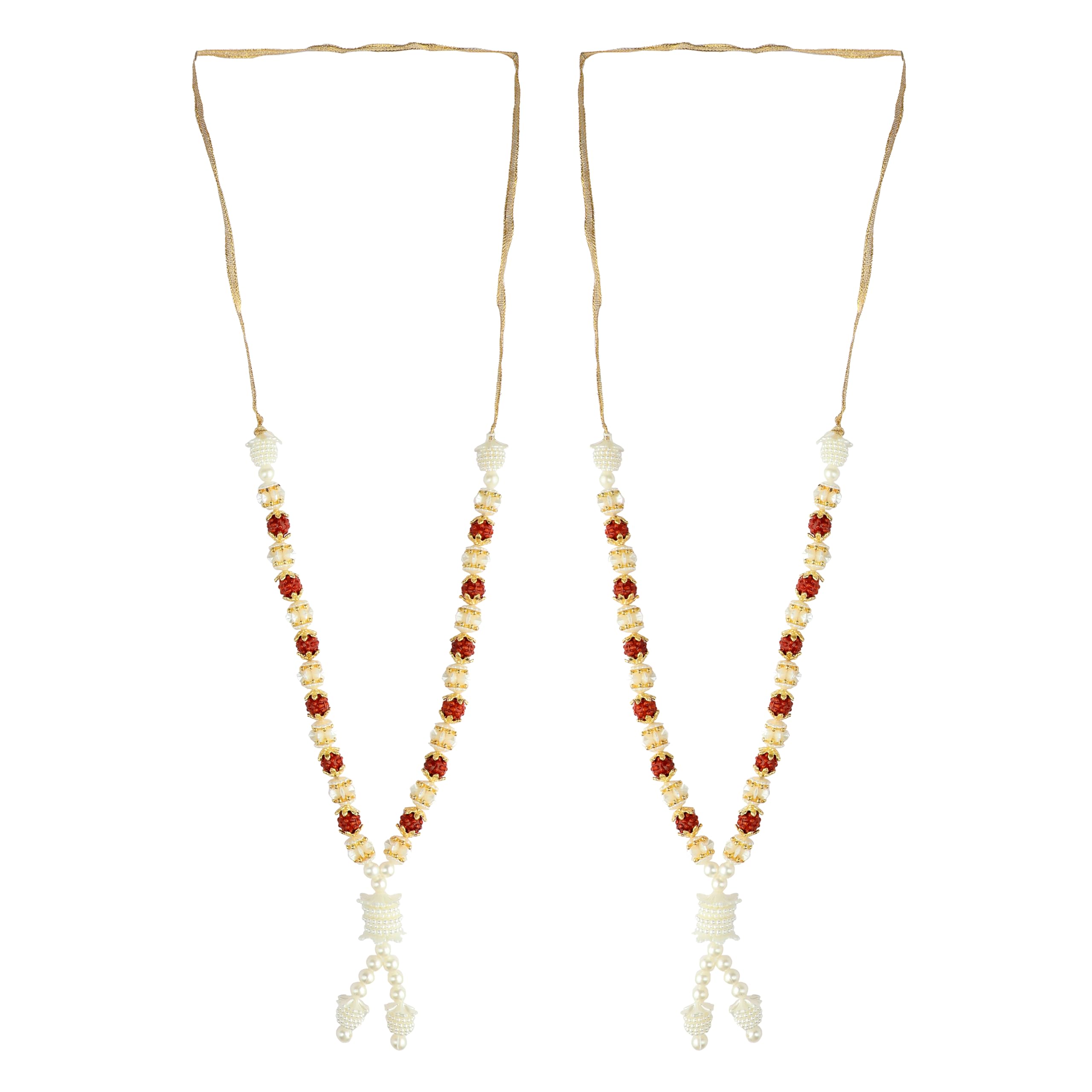 Mala pour dieu lot de 2 colliers de perles Aditri Creation évite les fleurs fanées au Pooja