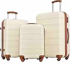 Amazon.com | Merax Luggage sets of 3 Piece Carry on Luggage