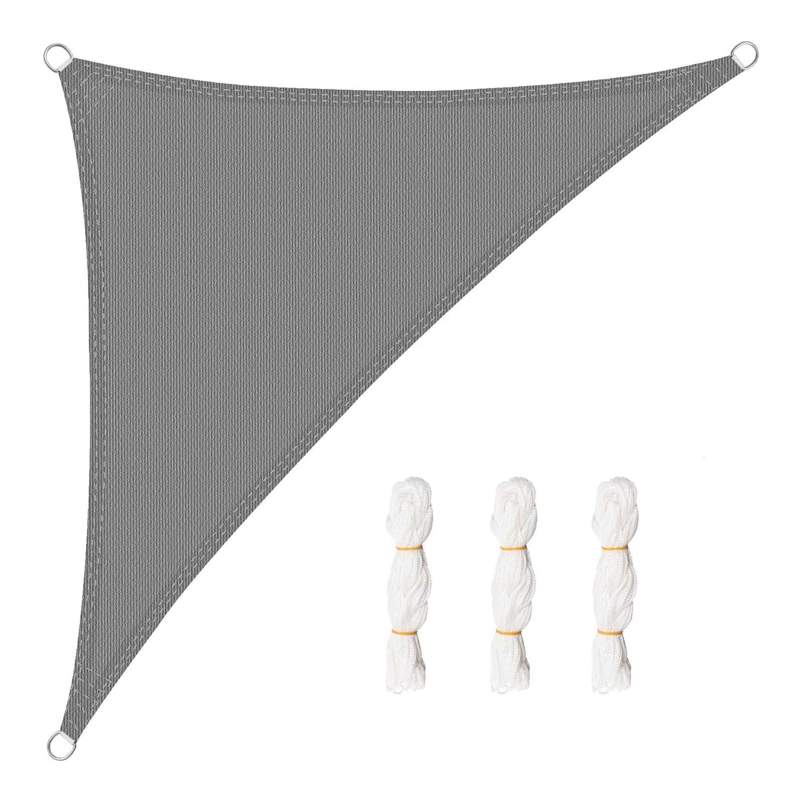 WOLTU Sonnensegel Premium HDPE Wetterbeständig Atmungsaktiv 95% UV Schutz Segeltuch 180 g/m² Sonnenschutz Schattenspender für Balkon Terrasse Garten, mit Befestigungsseilen
