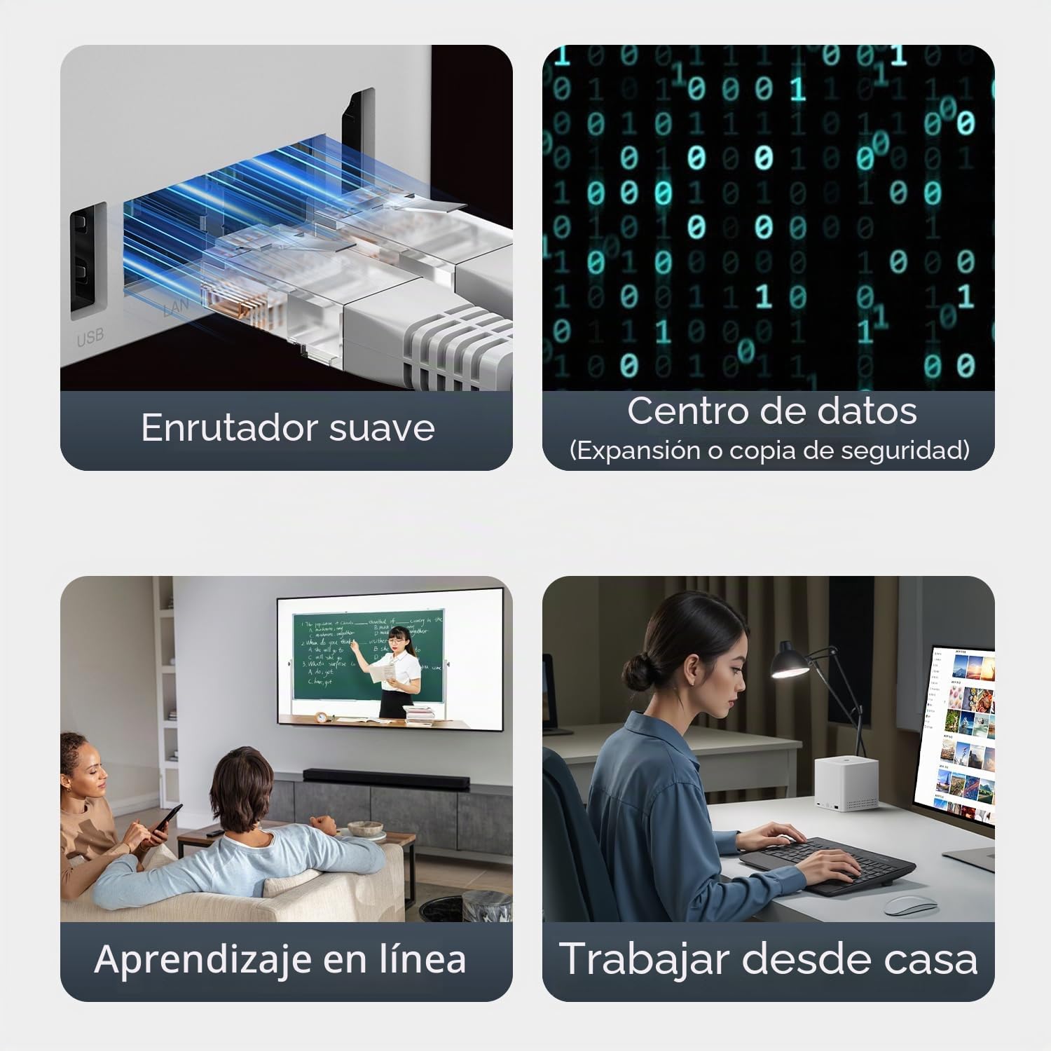 Beelink ME Mini PC, Intel N95 NAS, 12GB LPDDR5, 1TB M.2 SSD, 6 M.2 NVMe Slots, Dual 2.5GHz LAN, WiFi 6, Bluetooth 5.2, Mini Desktop Router/Network Attached Storage