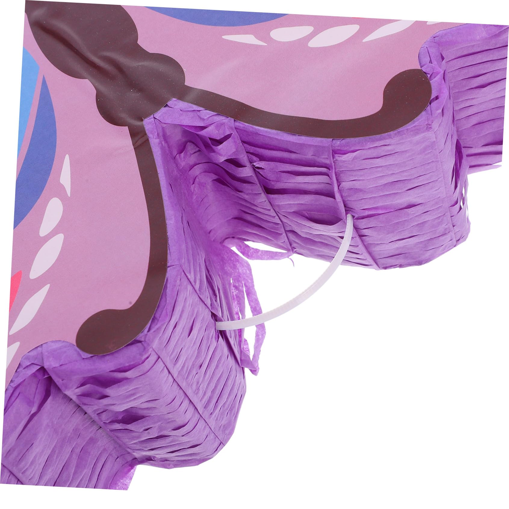 Housoutil Piñata Diseño de Mariposas Moradas para Cumpleaños de Niñas, Incluye Palo, Antifaz y 50 G de Confeti, Suministros Portátiles para Fiestas Infantiles y Juego para Romper