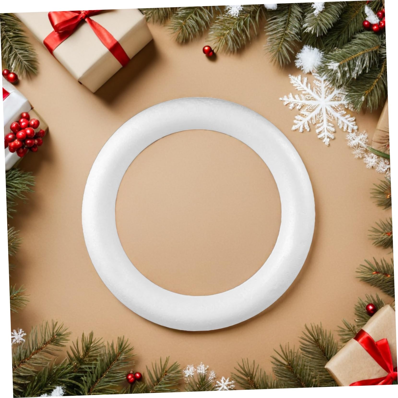 Alipis 3pièces Kit De Cercles Ronds Mousse pour Couronnes De Décoration Intérieure De Noël Supports De Couronnes pour Loisirs Créatifs Et Décoration De Maison