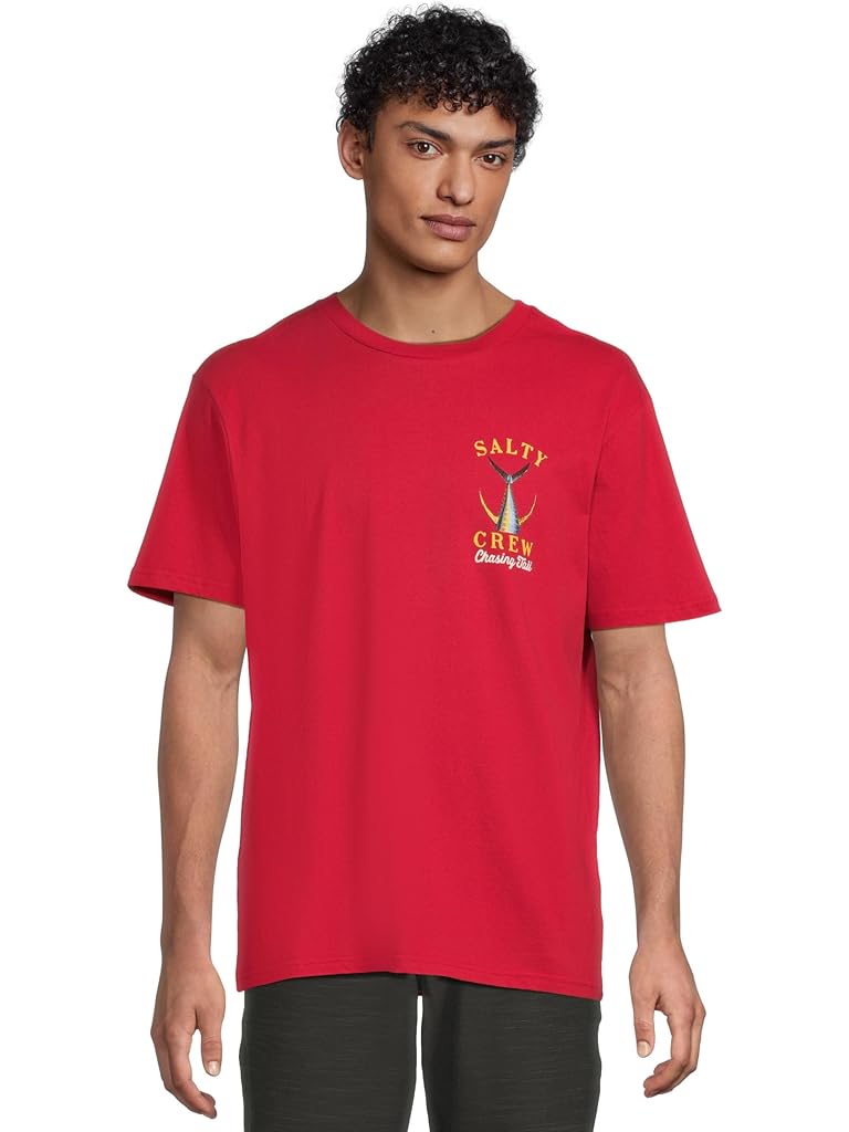 Red Salty Crew Tailed Classic Short Sleeve Tee