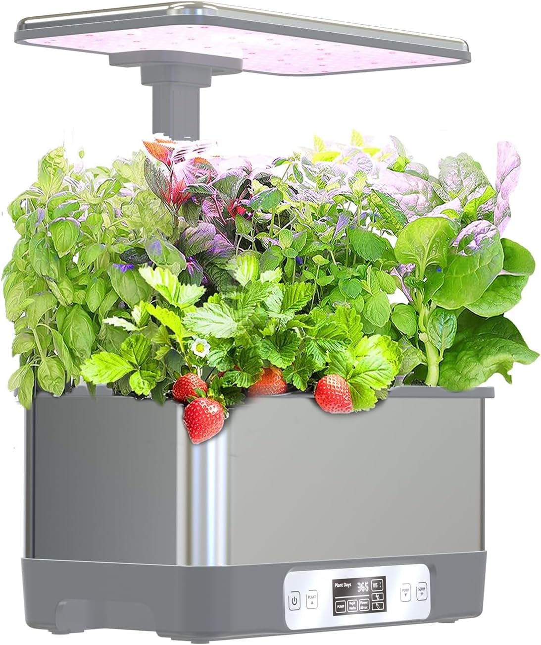 ENCASED The 8 Pod Stainless Steel Smart Indoor Water Hydroponic Garden System