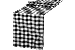 Classy Buffalo Plaid Table Runner Adds a Touch of Farmhouse Chic to Your Decor
