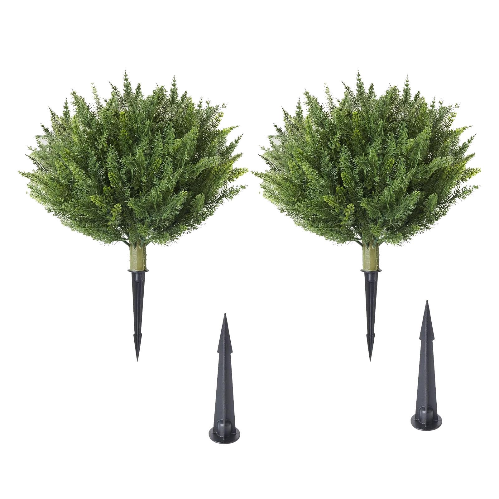 Plantes artificielles en pot 45 cm pour décor de jardin sans entretien