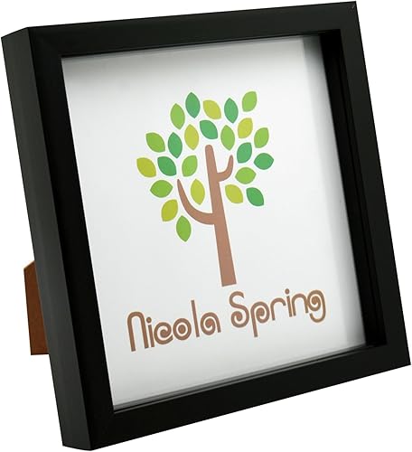 Nicola primavera caja de 8x 8negroMarco de fotos de pie & Hanging