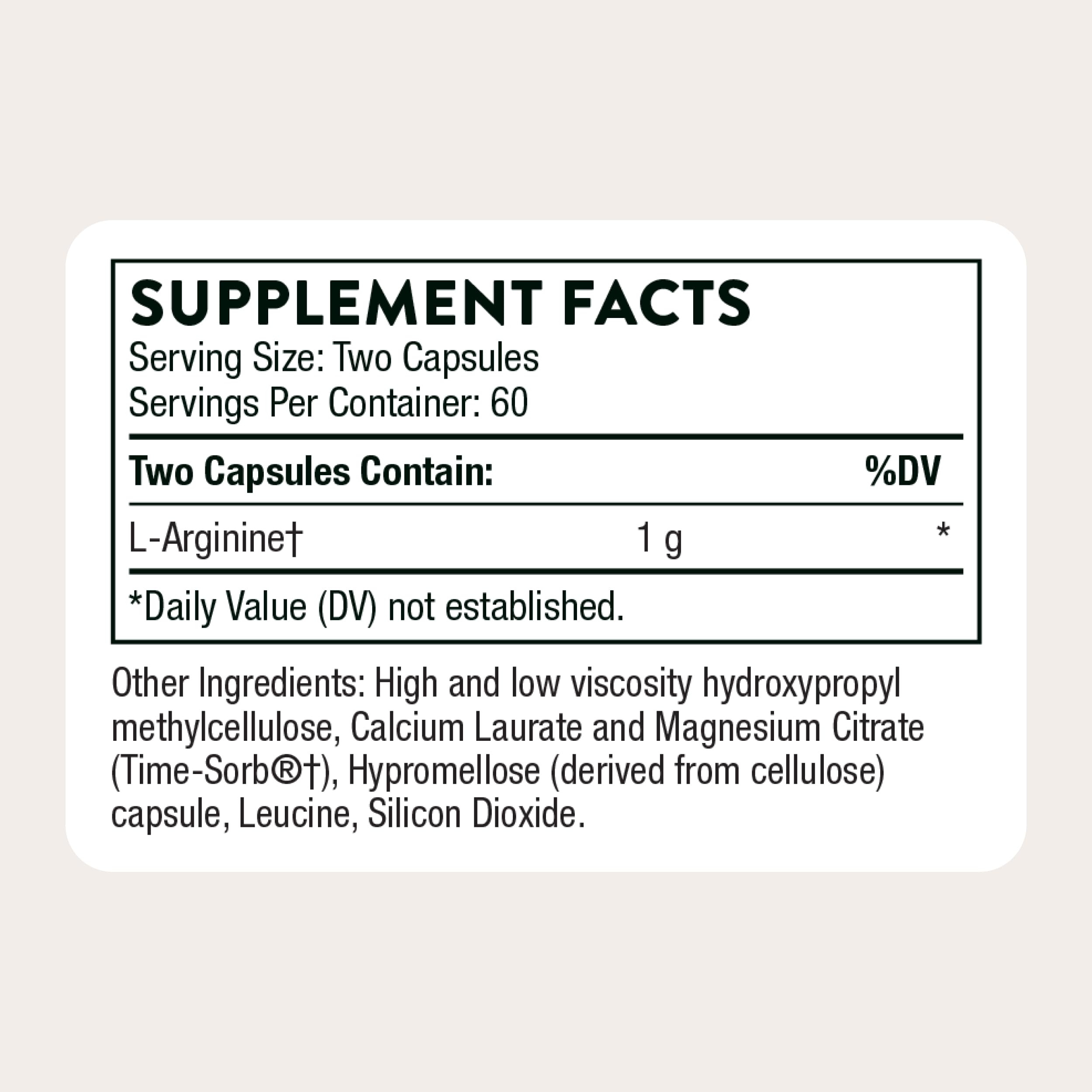 THORNE L-Arginine, Sustained Release Formula, 120 Capsules — Amazon image 5