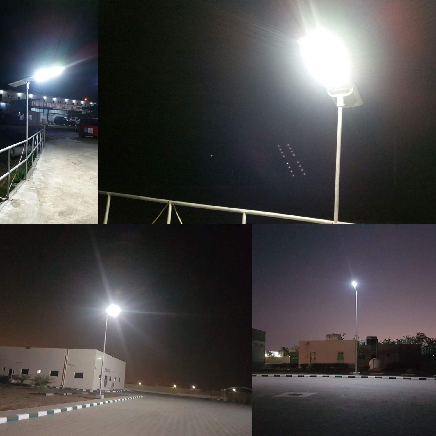 Solarna lampa uliczna 4000lm, LED x40, panel solarny 38.4W, czujnik ruchu i zmierzchowy
