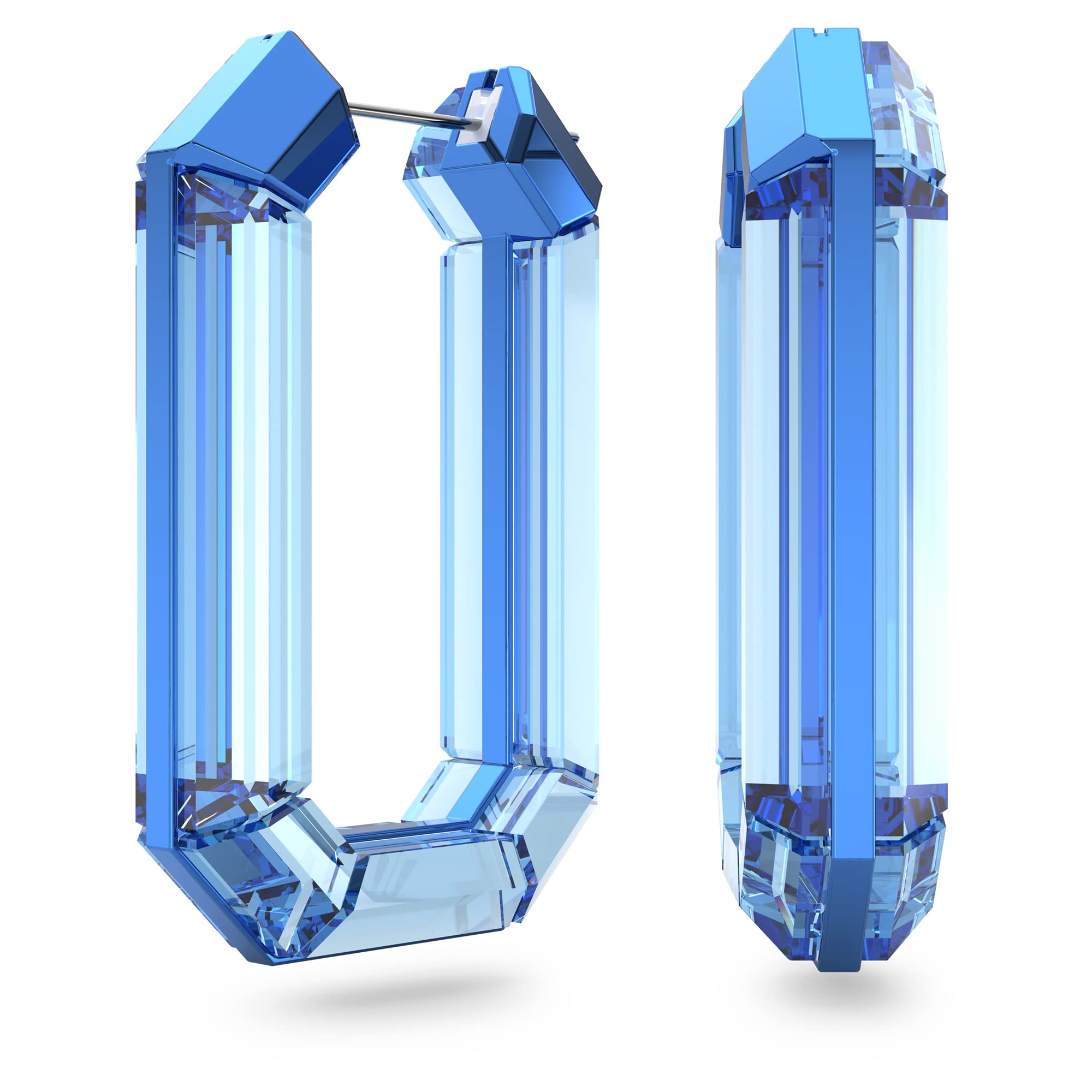Swarovski Women's Blue Earrings, One Size, Lucent Statement Earrings