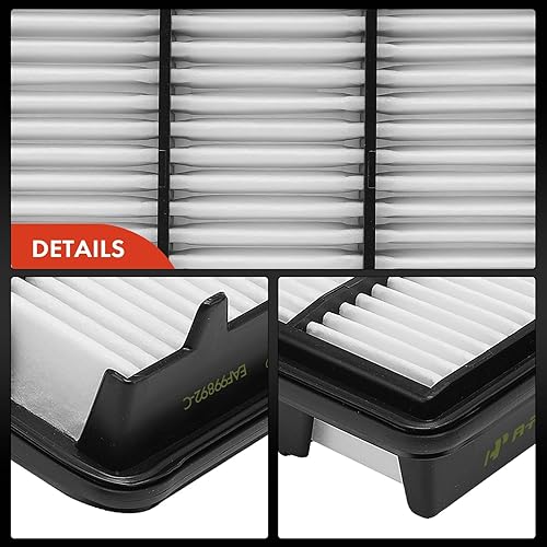 Miniatura 9 de A-Premium Filtro de aire de motor compatible con Honda CR-V CRV 2023, Civic 2022-2023, Accord 2023 y Acura Integra 2023-2024, 1.5L, repuesto #